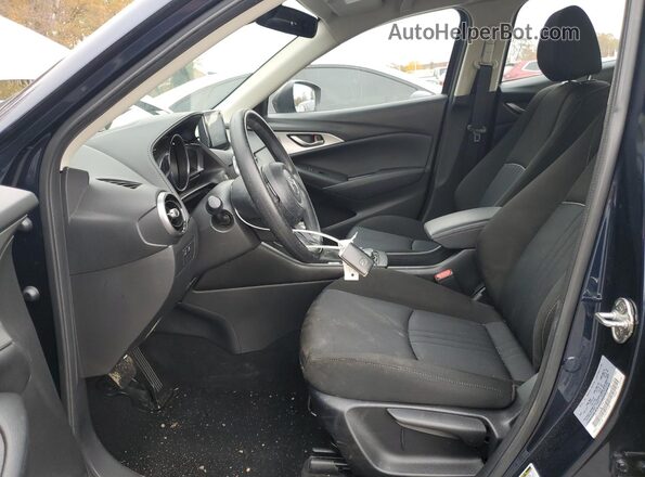 JM1DKFB75M1501930 2021 MAZDA CX-3 Blue Widok wnętrza z przodu