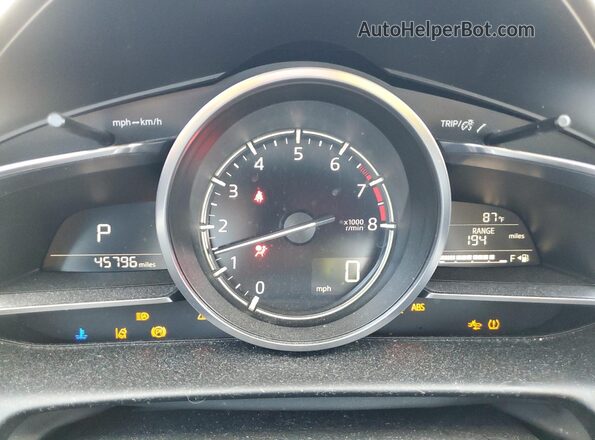 JM1DKFB76L1471447 2020 MAZDA CX-3 Blue ხელსაწყოთა პანელის ხედი