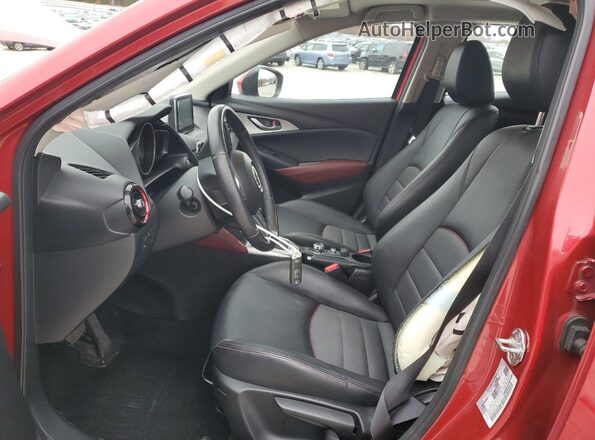 JM1DKFC73H0141888 2017 MAZDA CX-3 Red Widok wnętrza z przodu