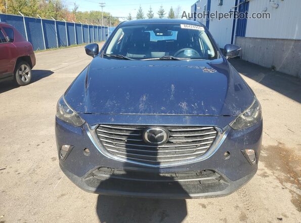 JM1DKFD76J0331432 2018 MAZDA CX-3 Blue წინა ხედი