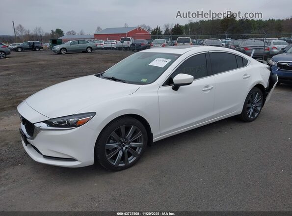 JM1GL1TY1M1616447 2021 MAZDA 6 White Передня ліва чверть