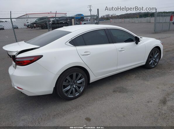 JM1GL1TY1M1616447 2021 MAZDA 6 White Задня права чверть