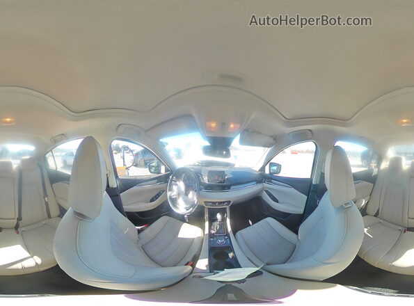JM1GL1TY4L1512291 2020 MAZDA 6 White Vista de la etiqueta del VIN