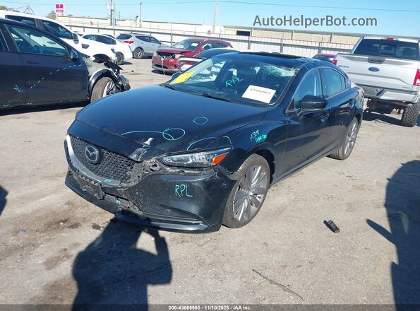 JM1GL1TY5M1609193 2021 MAZDA 6 Black Front left
