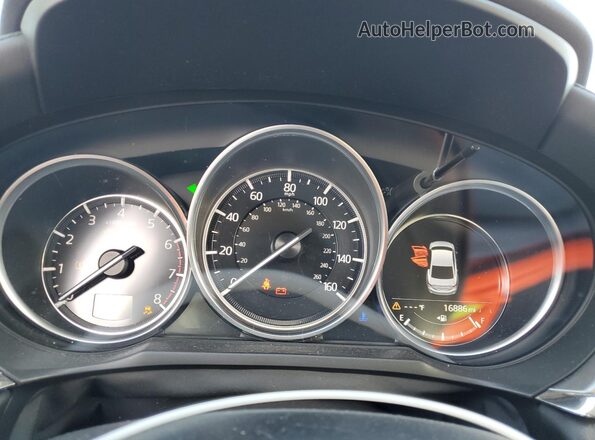 JM1GL1TY9K1507831 2019 MAZDA 6 Black Вид щитка приладів