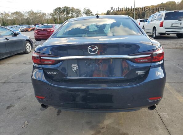 JM1GL1TY9M1606412 2021 MAZDA 6 Blue Widok z tyłu