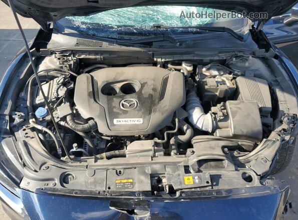 JM1GL1TY9M1606412 2021 MAZDA 6 Blue Widok wnętrza z tyłu