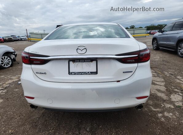 JM1GL1VM0M1604851 2021 MAZDA 6 White უკანა ხედი