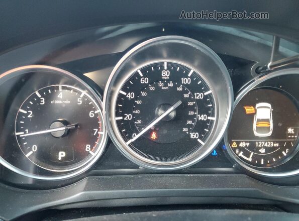 JM1GL1VM0M1612142 2021 MAZDA 6 Black Instrument cluster view