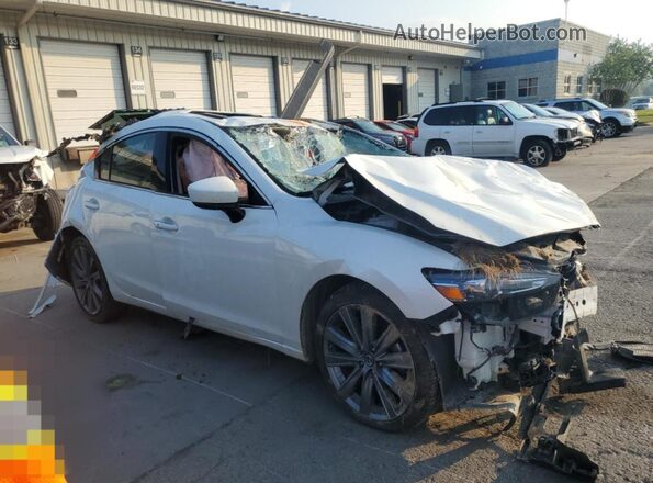 JM1GL1VM0M1613937 2021 MAZDA 6 White წინა მარჯვენა