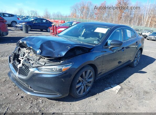 JM1GL1VM2M1603961 2021 MAZDA 6 Blue წინა მარცხენა ხედი სამი მეოთხედიდან