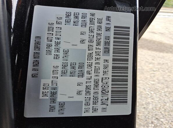 JM1GL1VM2M1614779 2021 MAZDA 6 Black Widok komory silnika
