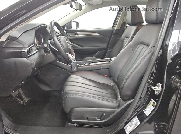 JM1GL1VM2M1614779 2021 MAZDA 6 Black Widok wnętrza z przodu