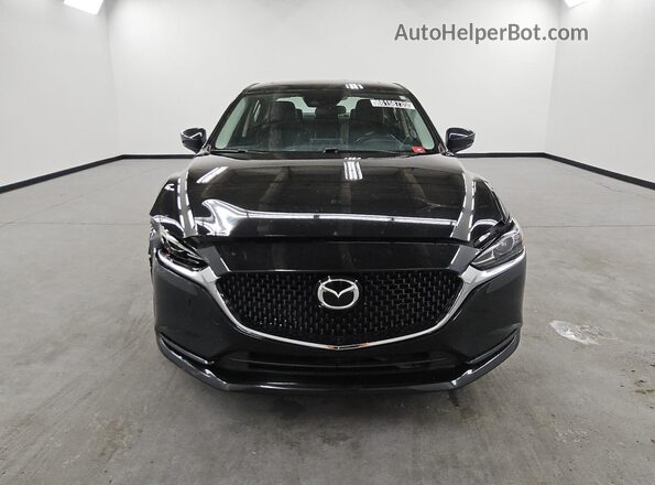 JM1GL1VM2M1614779 2021 MAZDA 6 Black Widok z przodu