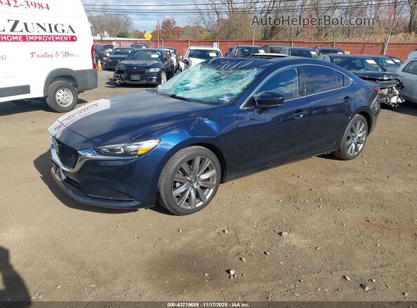 JM1GL1VM5K1509666 2019 MAZDA 6 Dark Blue Vista tres cuartos delantera izquierda
