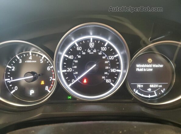 JM1GL1VM7L1515082 2020 MAZDA 6 Black Սարքավորումների վահանակի տեսք