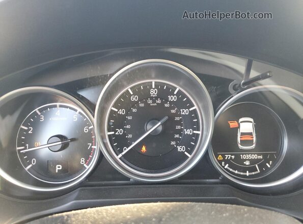 JM1GL1VM8M1603009 2021 MAZDA 6 Blue Вид щитка приладів