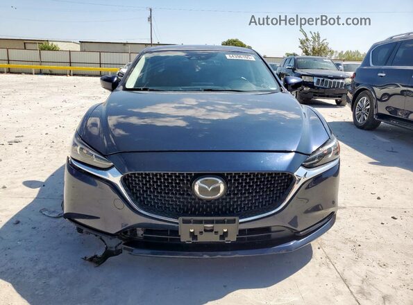 JM1GL1VMXK1510411 2019 MAZDA 6 Blue Widok z przodu