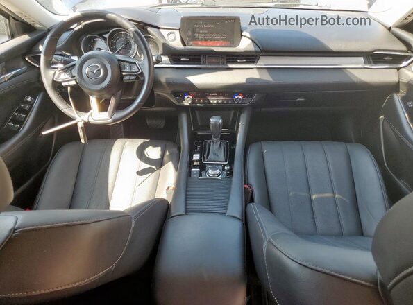 JM1GL1VMXK1510411 2019 MAZDA 6 Blue Widok deski rozdzielczej