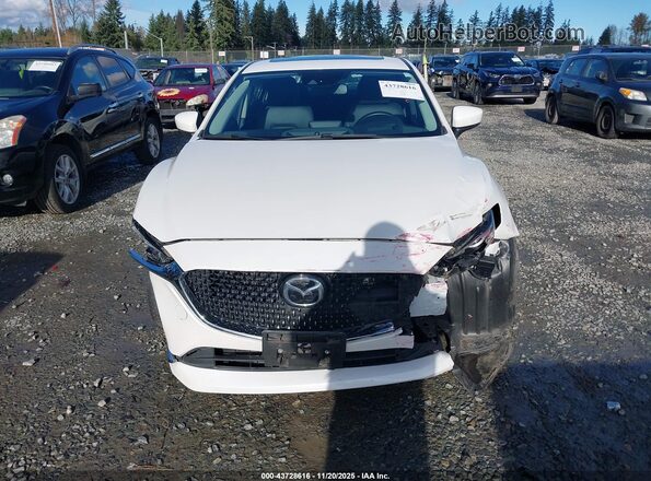 JM1GL1WY1L1513913 2020 MAZDA 6 White Widok zestawu wskaźników