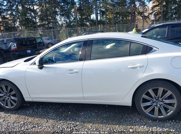JM1GL1WY1L1513913 2020 MAZDA 6 White Widok wnętrza 360 stopni