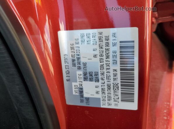 JM1GL1WY1M1602043 2021 MAZDA 6 Red Vista del compartimento del motor
