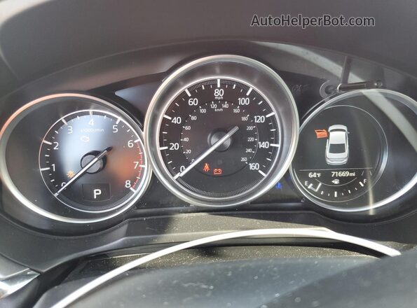 JM1GL1WY1M1602043 2021 MAZDA 6 Red Vista del cuadro de instrumentos