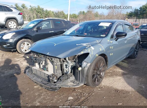JM1GL1WY5M1616673 2021 MAZDA 6 Gray Передня ліва чверть