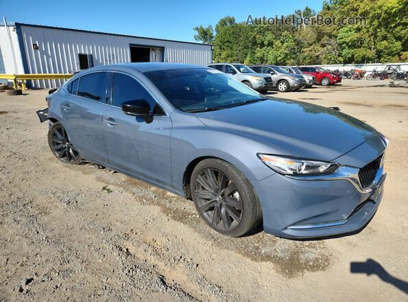 JM1GL1WY7M1608784 2021 MAZDA 6 Blue Front right