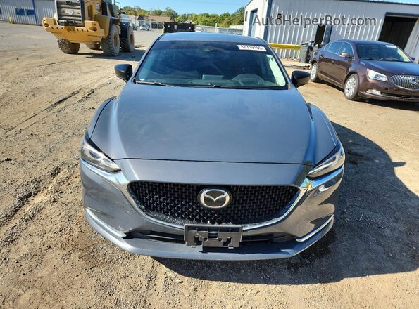 JM1GL1WY7M1608784 2021 MAZDA 6 Blue Front view