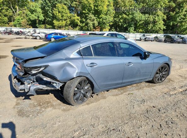 JM1GL1WY7M1608784 2021 MAZDA 6 Blue Rear right