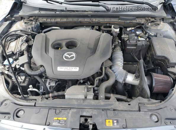 JM1GL1WY9M1614862 2021 MAZDA 6 Blue Вид задньої частини салону