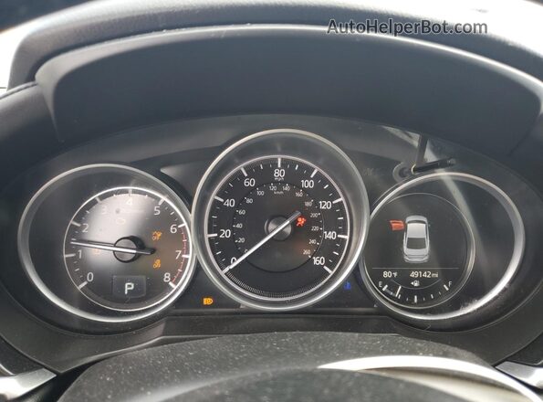 JM1GL1WY9M1614862 2021 MAZDA 6 Blue Вид щитка приладів
