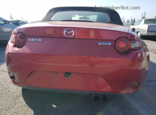 JM1NDAB70H0123223 2017 MAZDA MX-5 Red Widok z tyłu