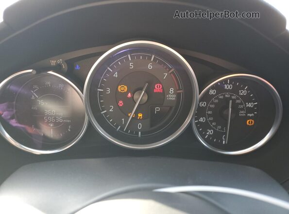 JM1NDAB70H0123223 2017 MAZDA MX-5 Red Widok zestawu wskaźników