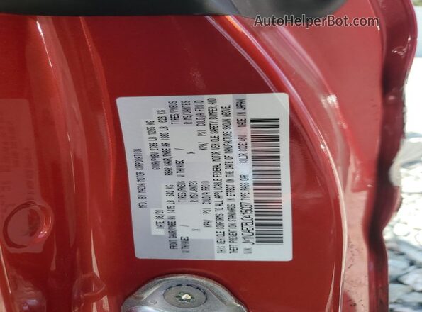 JM1NDAB75L0415037 2020 MAZDA MX-5 Burgundy Widok naklejki z numerem VIN