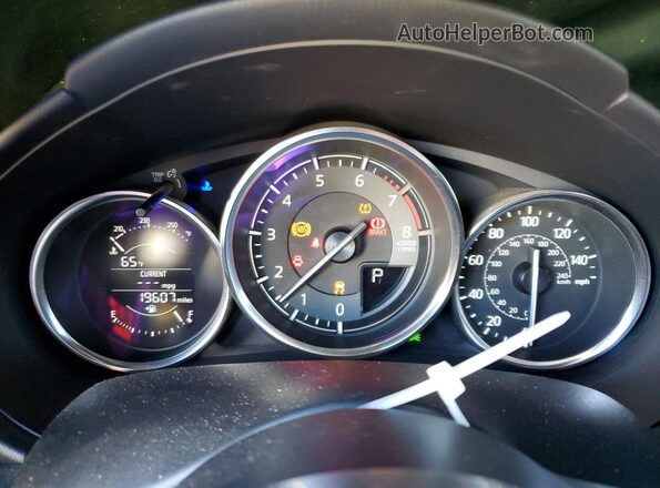 JM1NDAB79G0115801 2016 MAZDA MX-5 White Instrument cluster view
