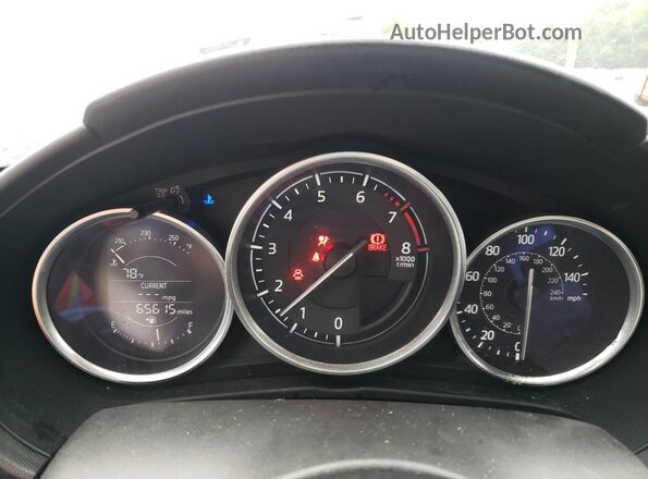 JM1NDAB7XH0120913 2017 MAZDA MX-5 White Вид щитка приладів