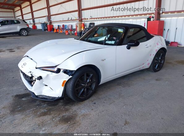 JM1NDAC71G0102362 2016 MAZDA MX-5 MIATA White წინა მარცხენა ხედი სამი მეოთხედიდან