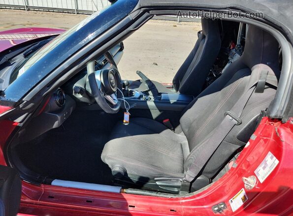 JM1NDAC71H0123617 2017 MAZDA MX-5 Red Vista interior delantera