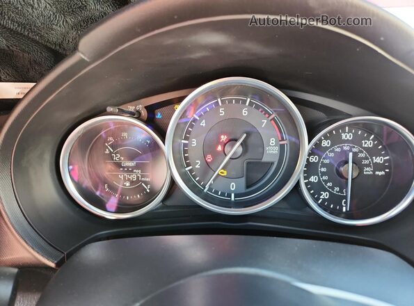 JM1NDAC71H0123617 2017 MAZDA MX-5 Red Vista del cuadro de instrumentos