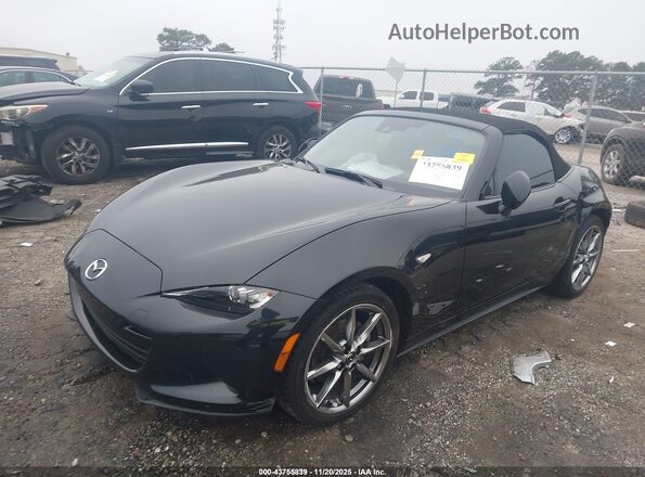 JM1NDAD70N0506975 2022 MAZDA MX-5 MIATA Black წინა მარცხენა ხედი სამი მეოთხედიდან