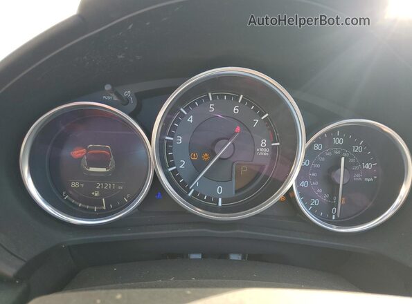 JM1NDAD70P0556164 2023 MAZDA MX-5 Silver Instrument cluster view