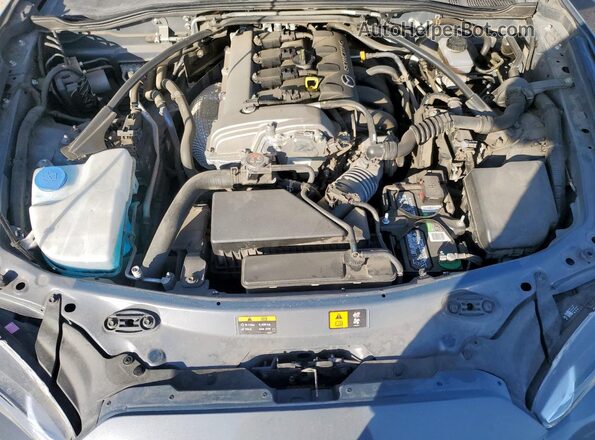 JM1NDAL71L0413946 2020 MAZDA MX-5 Gray Widok wnętrza z tyłu