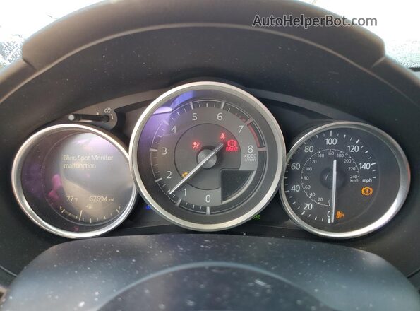 JM1NDAL76H0100396 2017 MAZDA MX-5 Gray Instrument cluster view