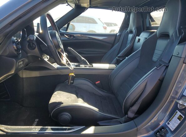 JM1NDAL76L0413330 2020 MAZDA MX-5 Gray Widok wnętrza z przodu