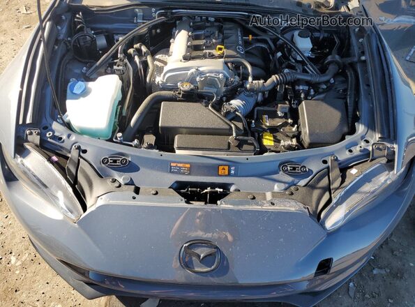 JM1NDAL76L0413330 2020 MAZDA MX-5 Gray Widok wnętrza z tyłu