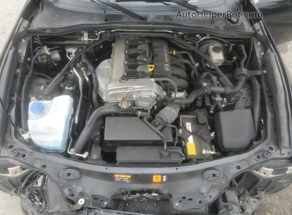 JM1NDAL79M0453466 2021 MAZDA MX-5 Black Widok wnętrza z tyłu