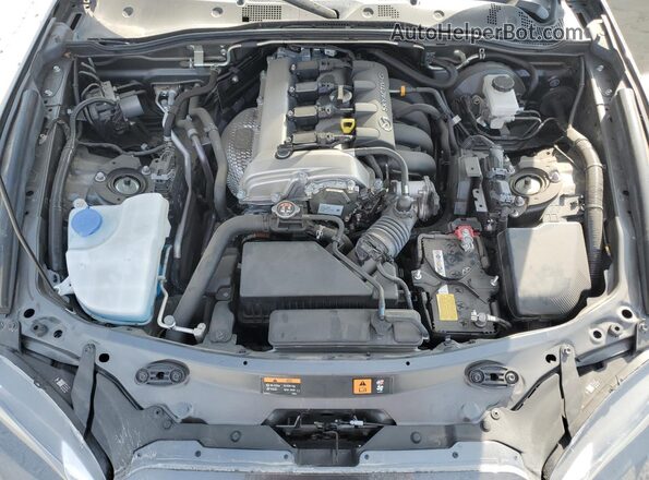 JM1NDAM70M0460630 2021 MAZDA MX-5 Gray Widok wnętrza z tyłu
