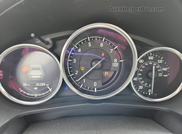 JM1NDAM70M0460630 2021 MAZDA MX-5 Gray Widok zestawu wskaźników